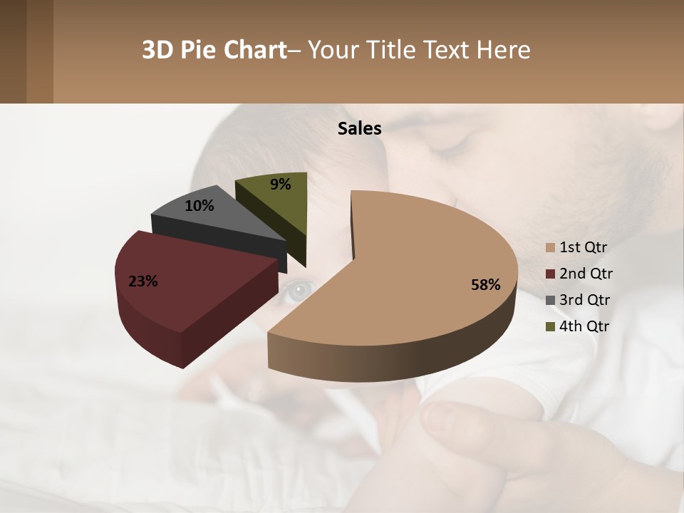 A Man Holding A Baby In His Arms PowerPoint Template