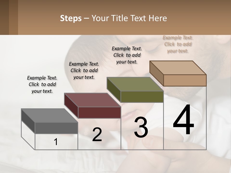 A Man Holding A Baby In His Arms PowerPoint Template