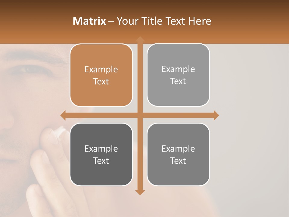 A Man Holding His Hand To His Face PowerPoint Template