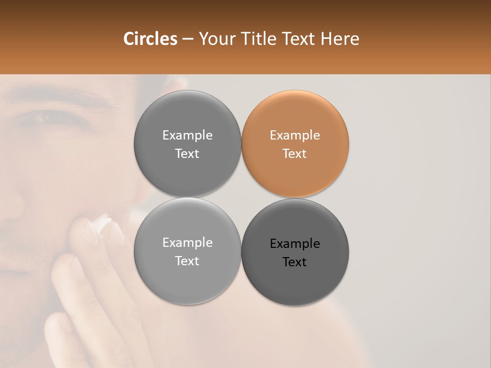 A Man Holding His Hand To His Face PowerPoint Template