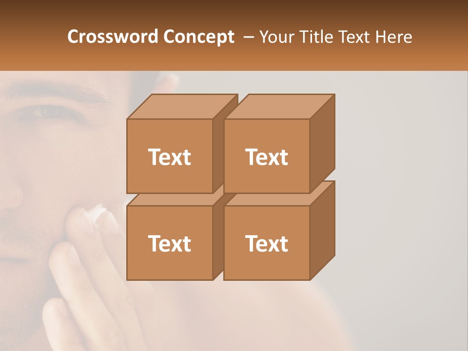 A Man Holding His Hand To His Face PowerPoint Template