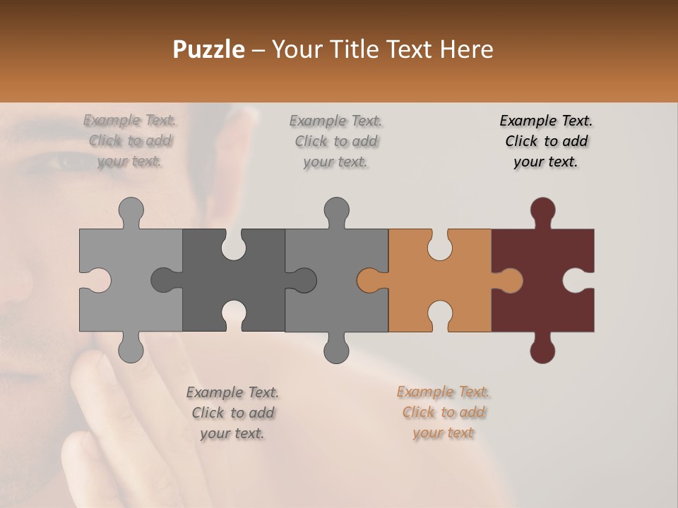 A Man Holding His Hand To His Face PowerPoint Template