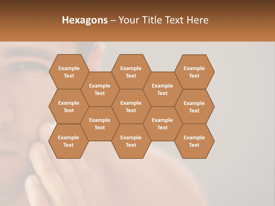 A Man Holding His Hand To His Face PowerPoint Template