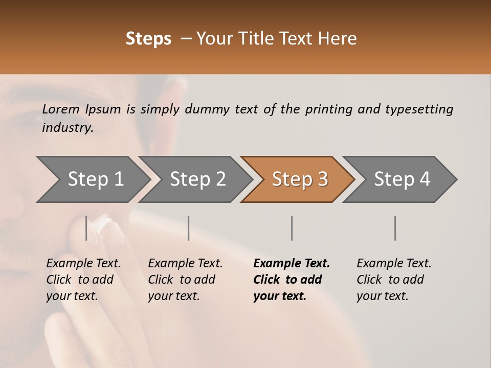A Man Holding His Hand To His Face PowerPoint Template