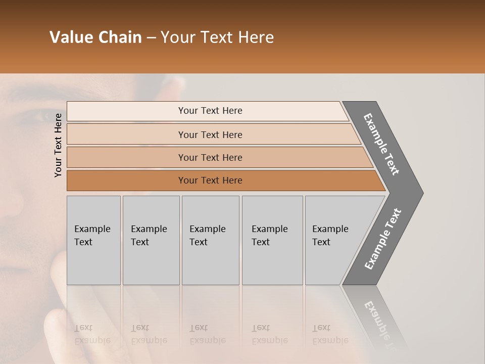 A Man Holding His Hand To His Face PowerPoint Template