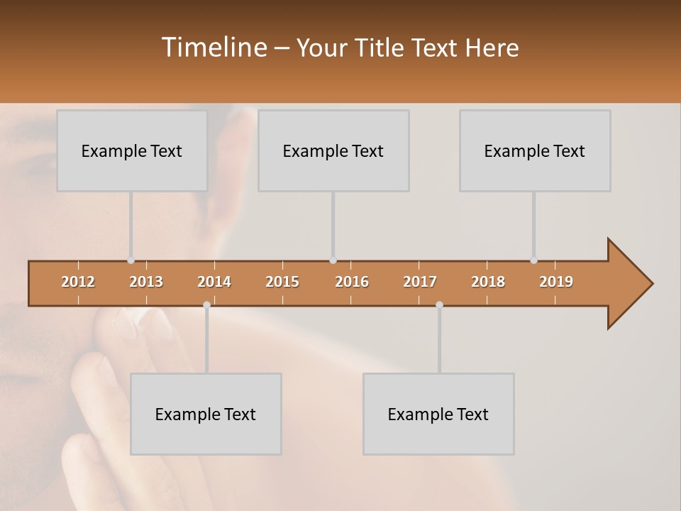 A Man Holding His Hand To His Face PowerPoint Template