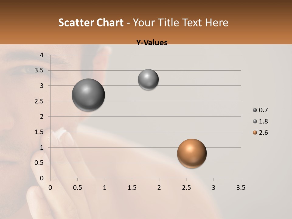 A Man Holding His Hand To His Face PowerPoint Template