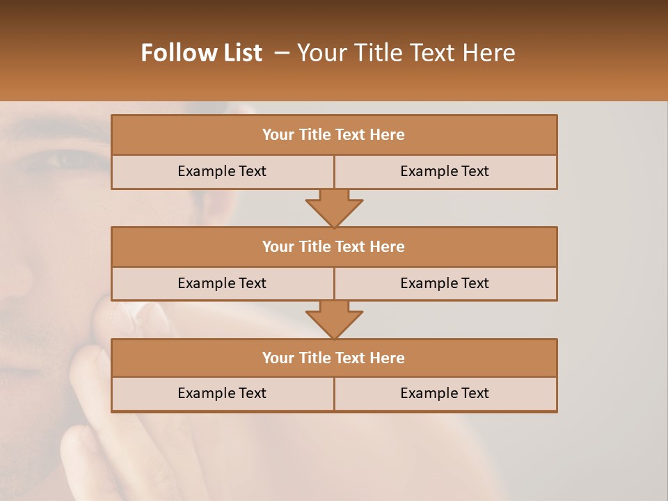 A Man Holding His Hand To His Face PowerPoint Template
