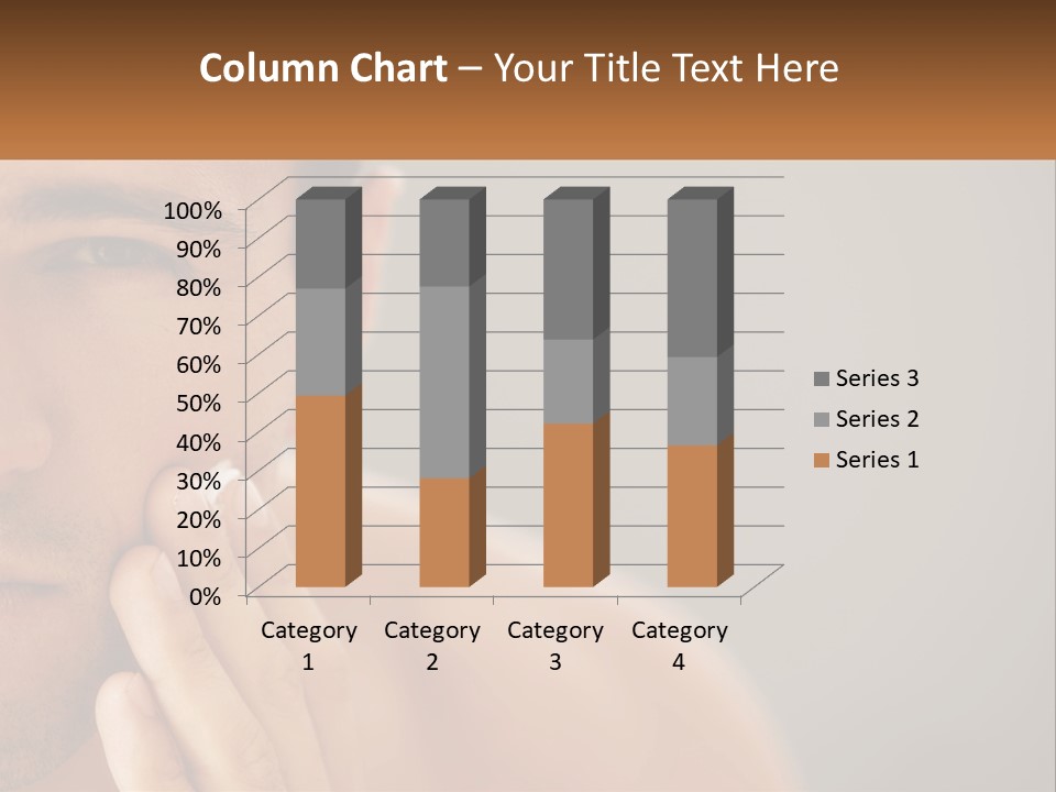 A Man Holding His Hand To His Face PowerPoint Template