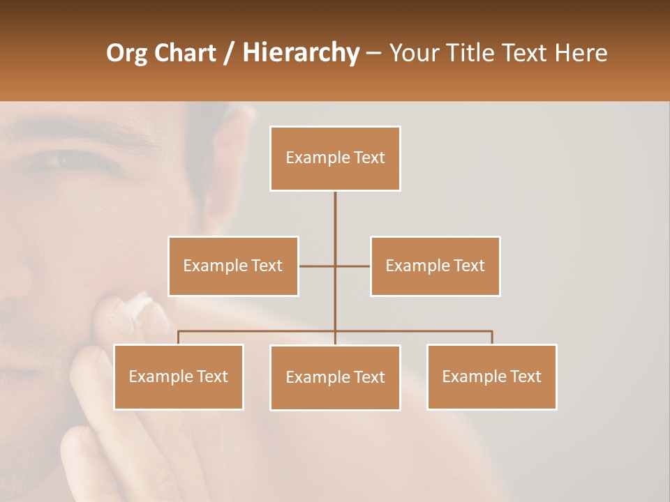 A Man Holding His Hand To His Face PowerPoint Template