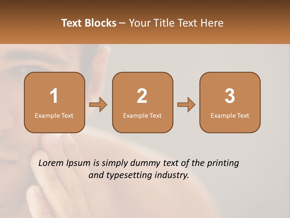 A Man Holding His Hand To His Face PowerPoint Template