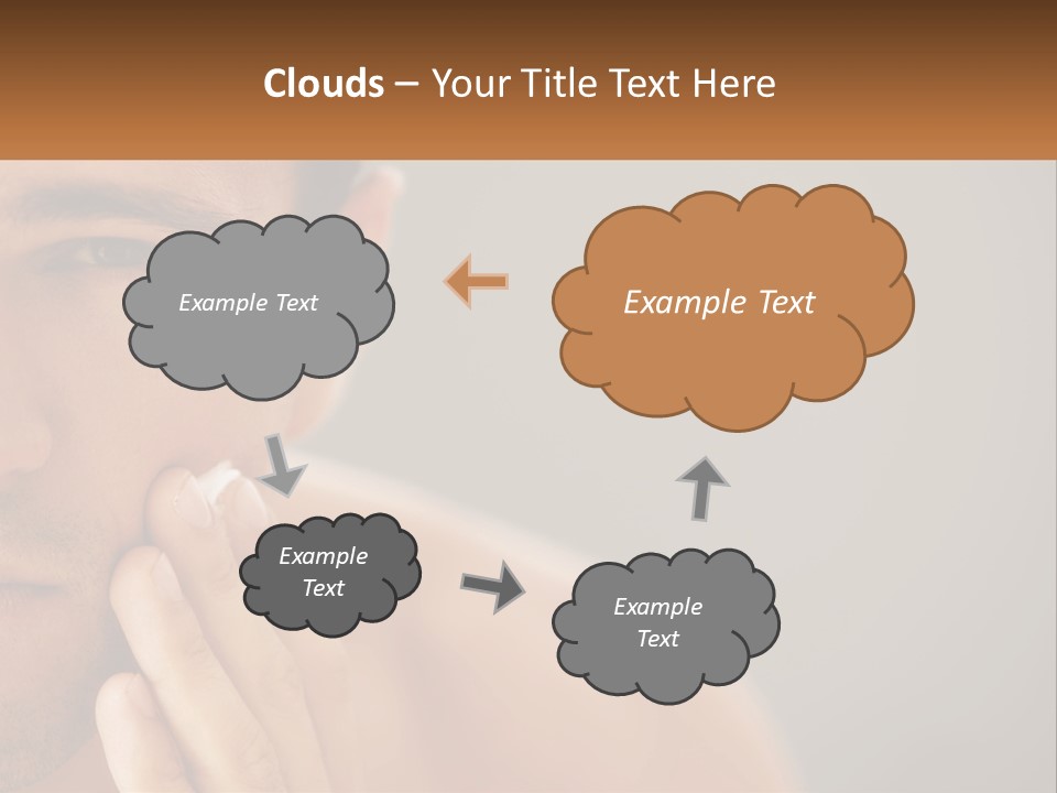 A Man Holding His Hand To His Face PowerPoint Template