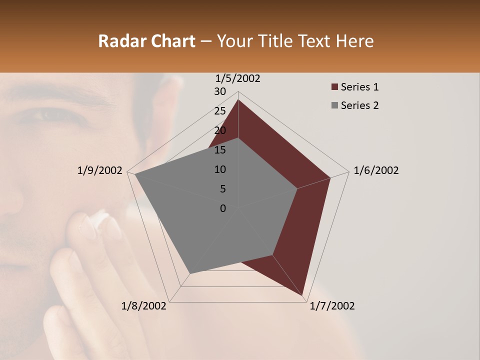 A Man Holding His Hand To His Face PowerPoint Template