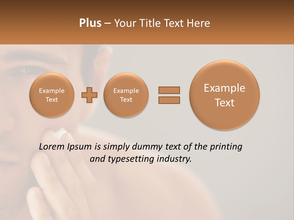 A Man Holding His Hand To His Face PowerPoint Template