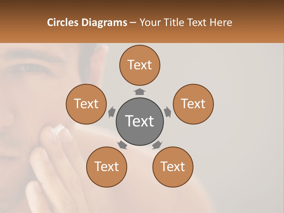 A Man Holding His Hand To His Face PowerPoint Template