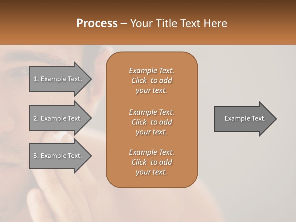 A Man Holding His Hand To His Face PowerPoint Template