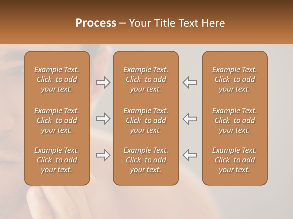 A Man Holding His Hand To His Face PowerPoint Template