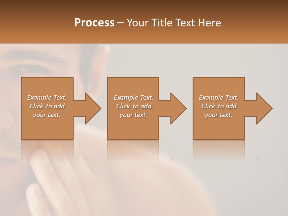 A Man Holding His Hand To His Face PowerPoint Template