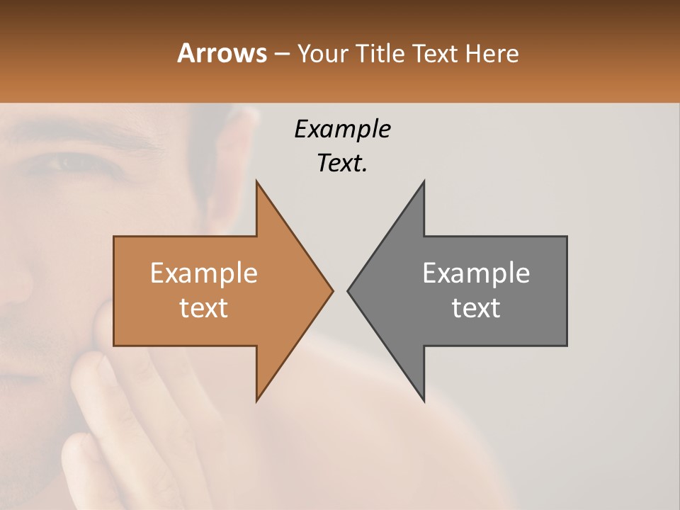 A Man Holding His Hand To His Face PowerPoint Template