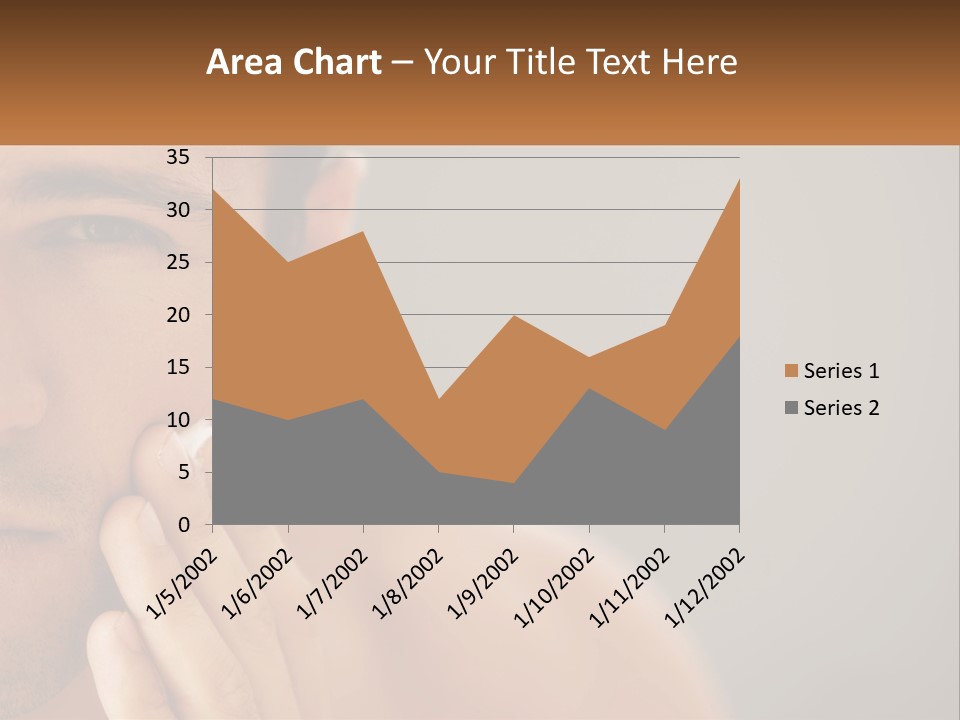 A Man Holding His Hand To His Face PowerPoint Template