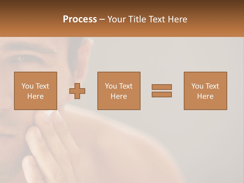 A Man Holding His Hand To His Face PowerPoint Template