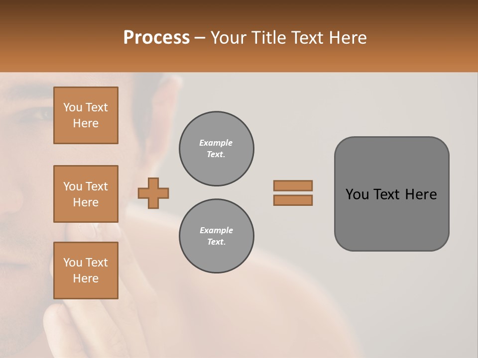 A Man Holding His Hand To His Face PowerPoint Template