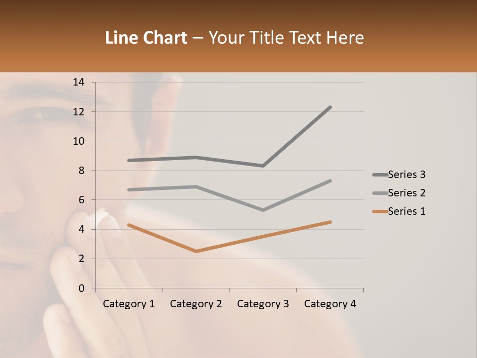 A Man Holding His Hand To His Face PowerPoint Template