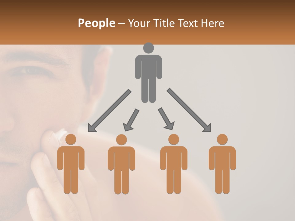 A Man Holding His Hand To His Face PowerPoint Template