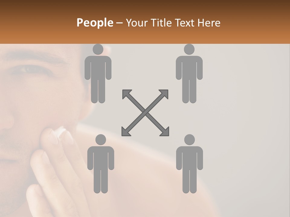 A Man Holding His Hand To His Face PowerPoint Template