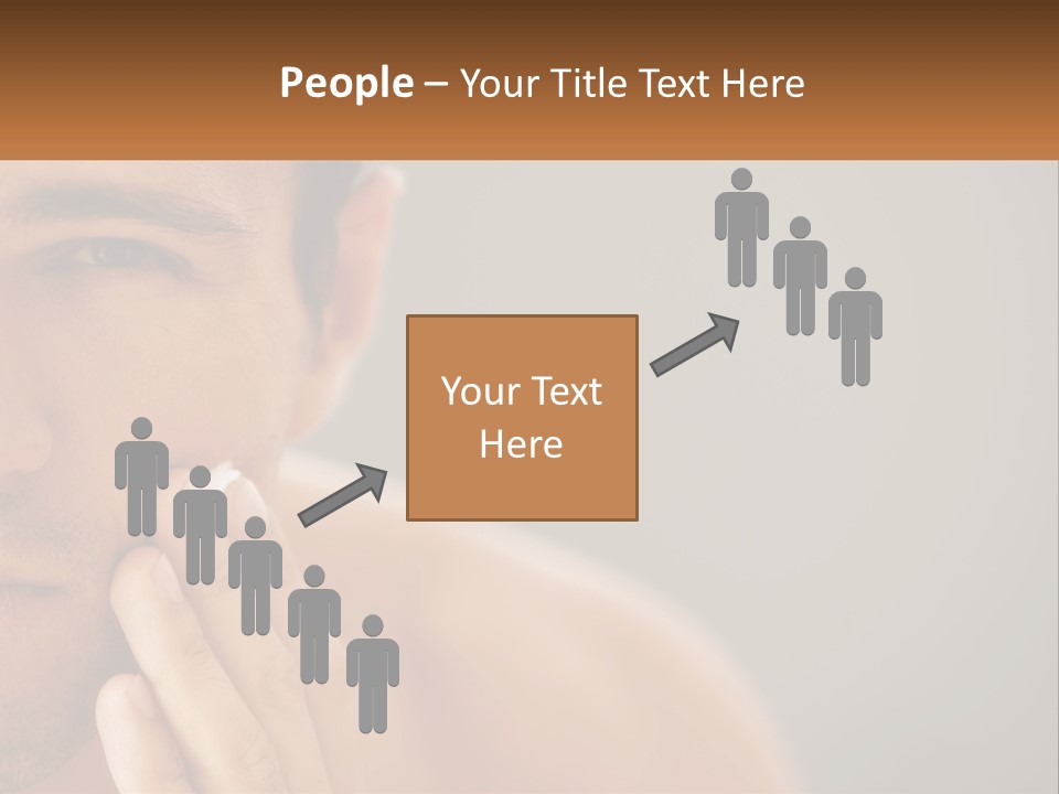 A Man Holding His Hand To His Face PowerPoint Template