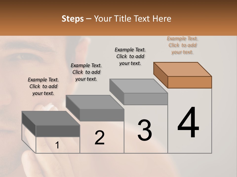A Man Holding His Hand To His Face PowerPoint Template