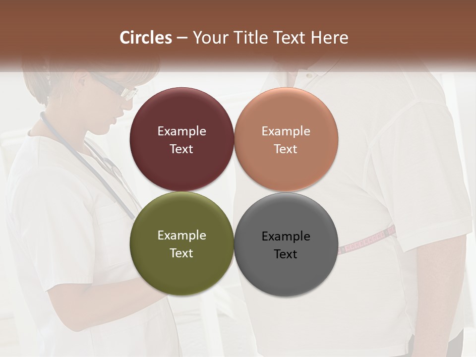 A Nurse And A Patient Looking At Something On A Clipboard PowerPoint Template