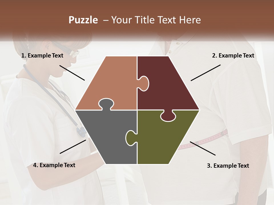 A Nurse And A Patient Looking At Something On A Clipboard PowerPoint Template