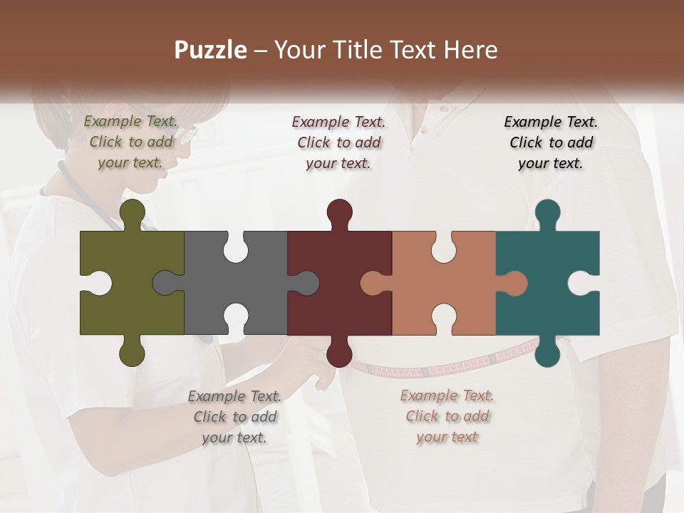 A Nurse And A Patient Looking At Something On A Clipboard PowerPoint Template