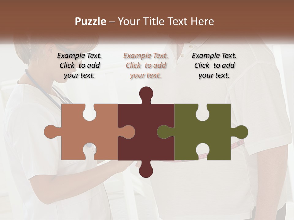 A Nurse And A Patient Looking At Something On A Clipboard PowerPoint Template