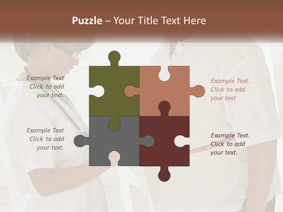 A Nurse And A Patient Looking At Something On A Clipboard PowerPoint Template