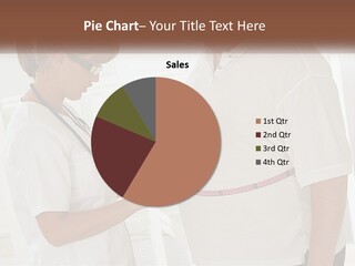 A Nurse And A Patient Looking At Something On A Clipboard PowerPoint Template