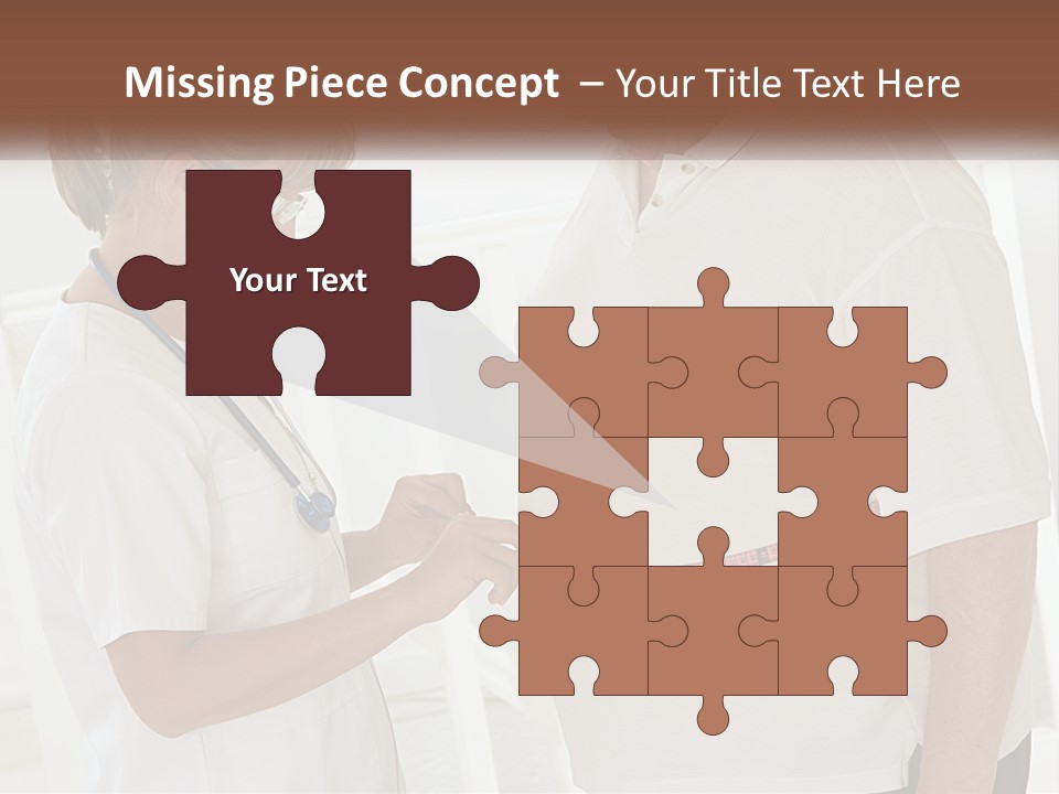 A Nurse And A Patient Looking At Something On A Clipboard PowerPoint Template
