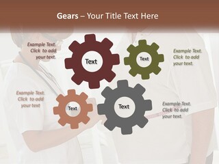 A Nurse And A Patient Looking At Something On A Clipboard PowerPoint Template