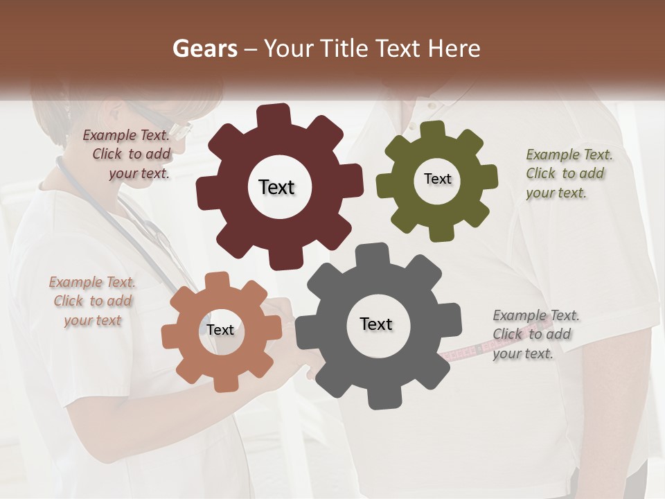 A Nurse And A Patient Looking At Something On A Clipboard PowerPoint Template
