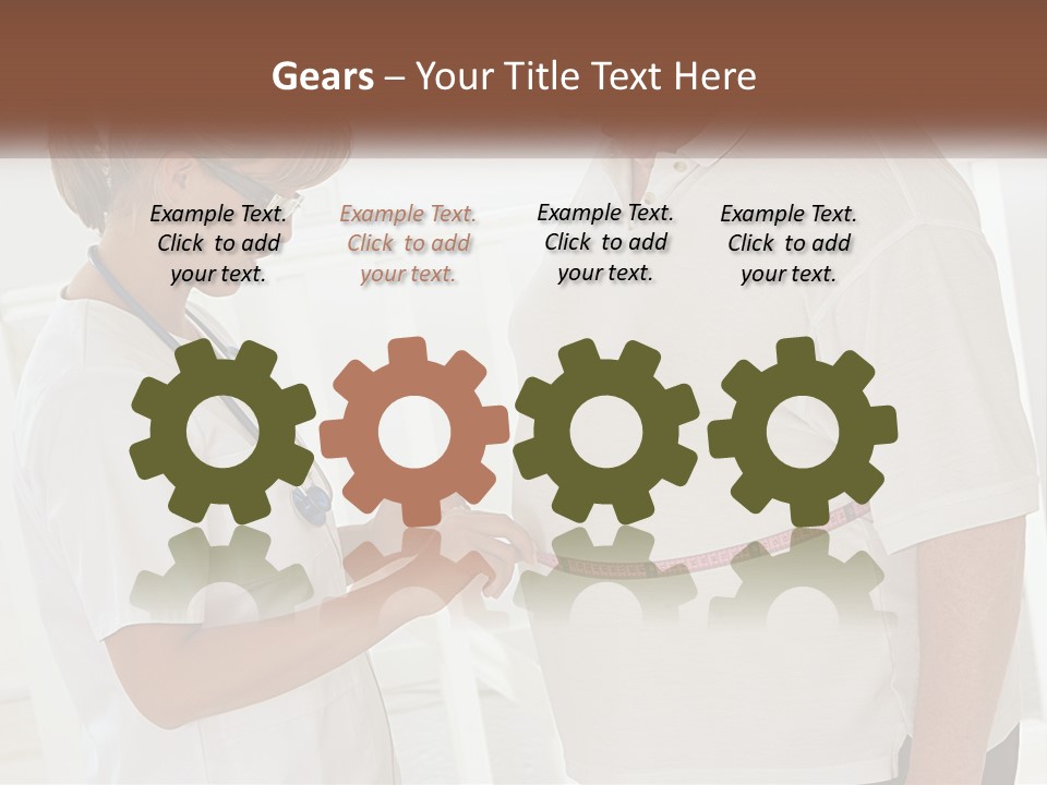 A Nurse And A Patient Looking At Something On A Clipboard PowerPoint Template