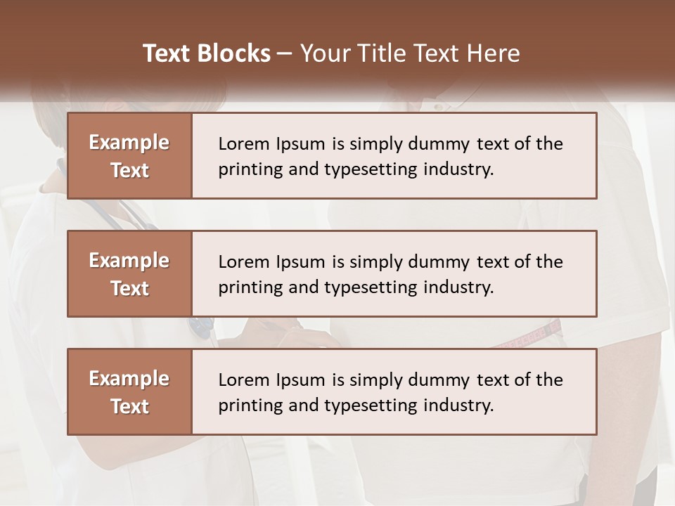 A Nurse And A Patient Looking At Something On A Clipboard PowerPoint Template