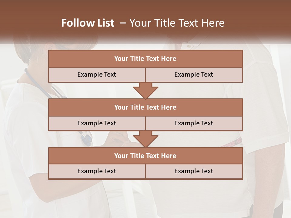 A Nurse And A Patient Looking At Something On A Clipboard PowerPoint Template
