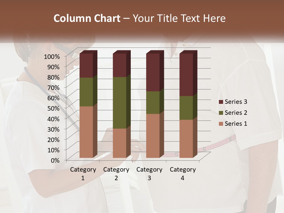 A Nurse And A Patient Looking At Something On A Clipboard PowerPoint Template