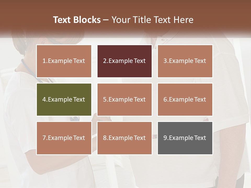 A Nurse And A Patient Looking At Something On A Clipboard PowerPoint Template