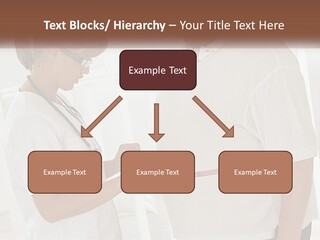 A Nurse And A Patient Looking At Something On A Clipboard PowerPoint Template