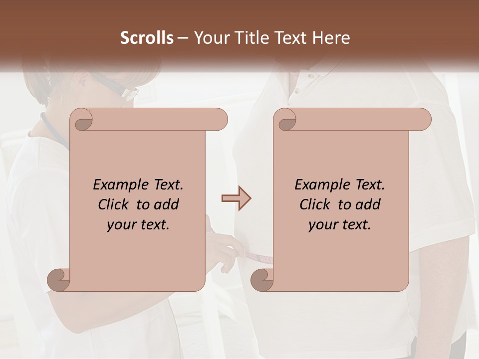 A Nurse And A Patient Looking At Something On A Clipboard PowerPoint Template