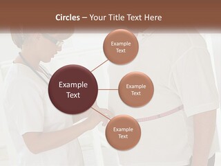 A Nurse And A Patient Looking At Something On A Clipboard PowerPoint Template