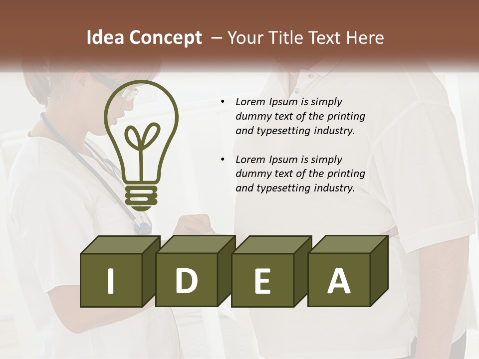 A Nurse And A Patient Looking At Something On A Clipboard PowerPoint Template