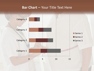 A Nurse And A Patient Looking At Something On A Clipboard PowerPoint Template